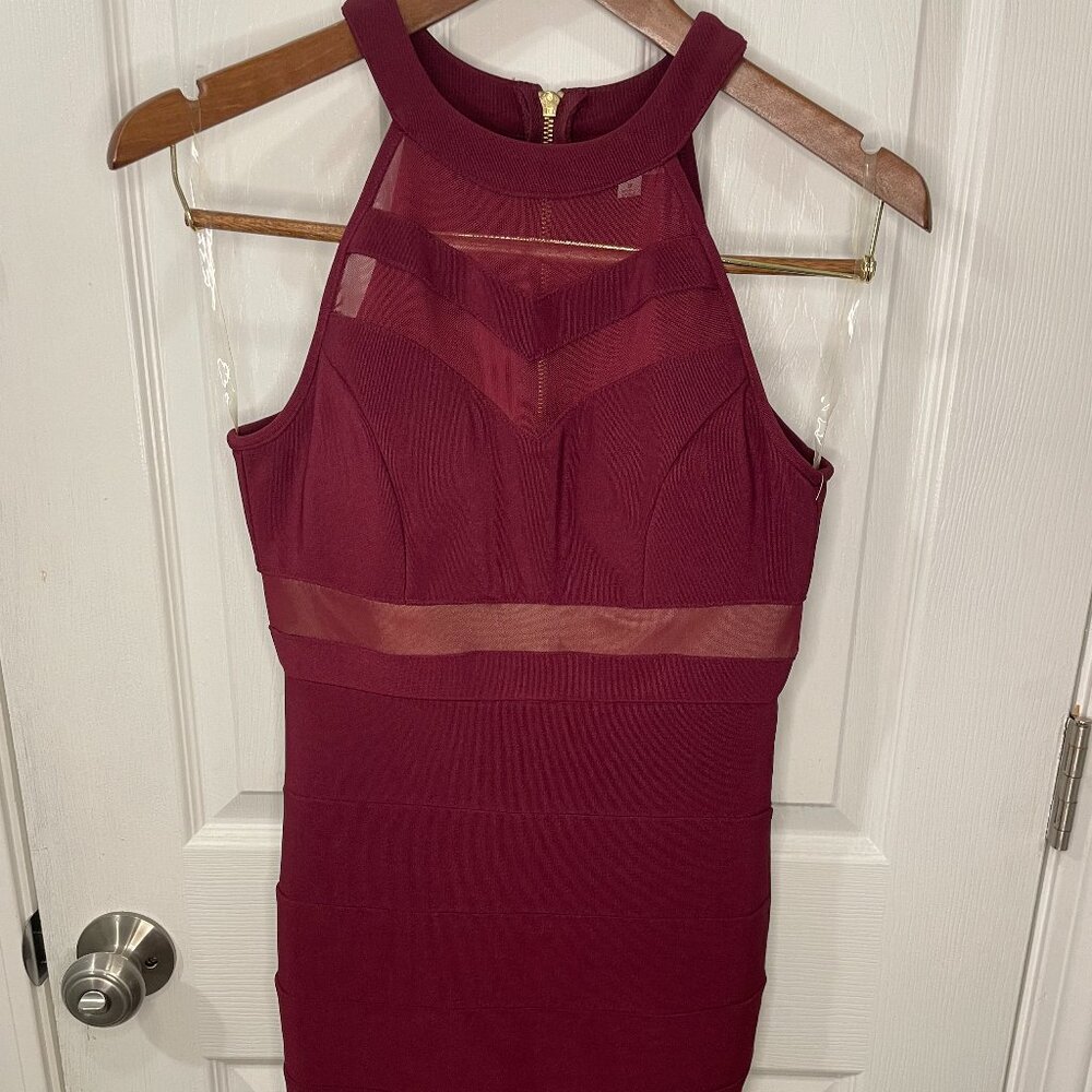 Bodycon Mesh Detail Dress